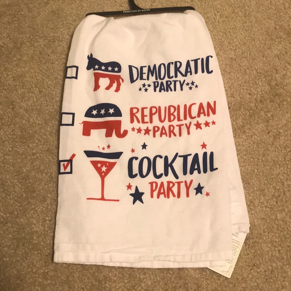 Political Dish Towel primitives by Kathy